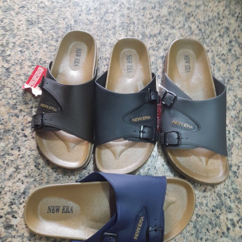 sendal cowok new era/sendal slop new era karet cowok jelly (pvr)MB 8041