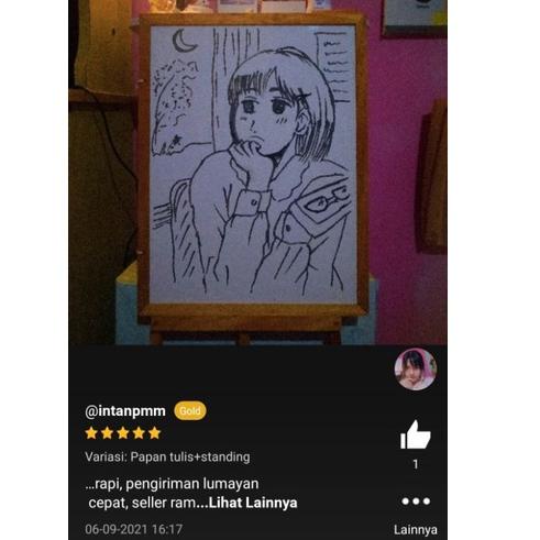 

xzjg papan tulis 32x42 white board + standing gratis spidol+penghapus ﹙ 0