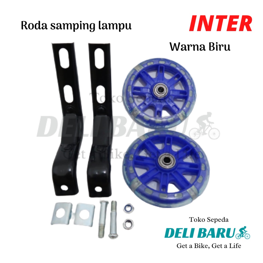 Roda bantu samping sepeda anak 12 16 LAMPU INTER