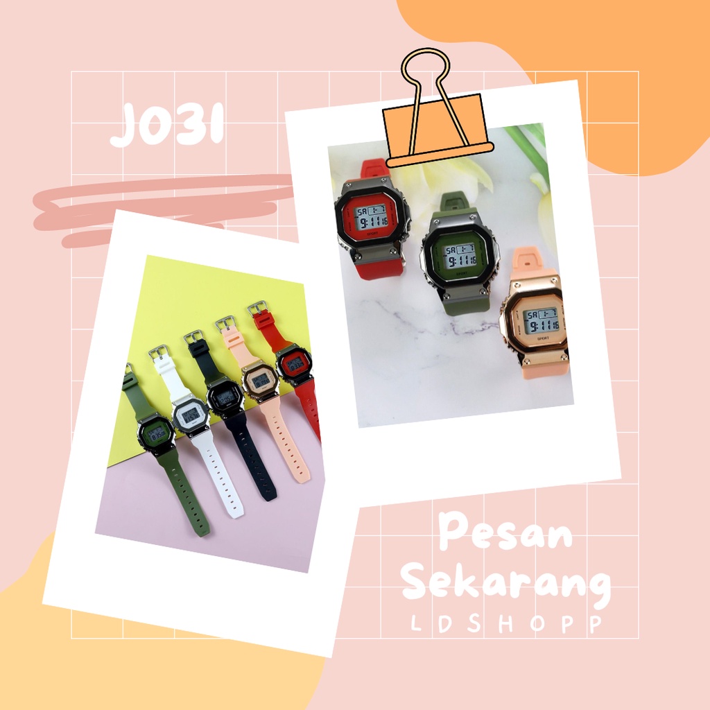 LDS J031 Jam Tangan Sport Tali Rubber Digital LED Pria &amp; Wanita Fashion Murah