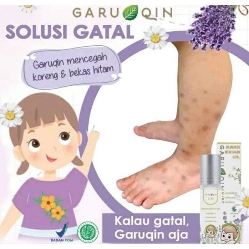 Garuqin Roll On pereda Gatal seketika koreng bopeng jerawat