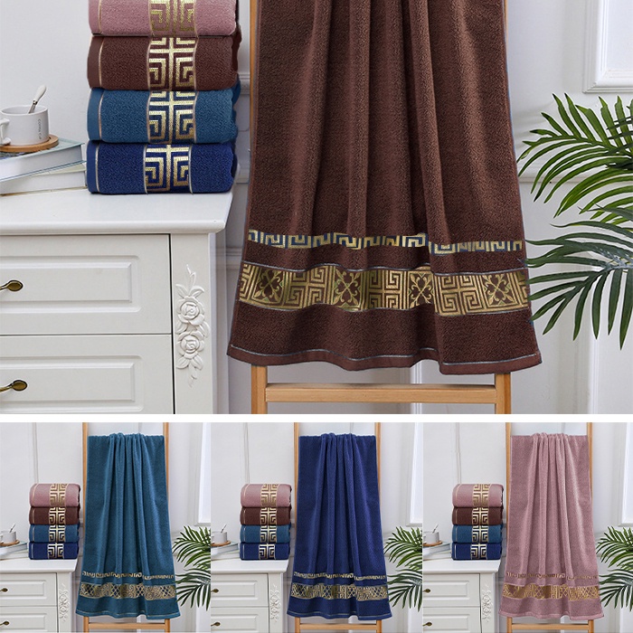 Handuk Mandi Dewasa Ukuran 140cm X 70cm bahan 100% Katun Handuk Mandi Motif Polos Tebal  H101K