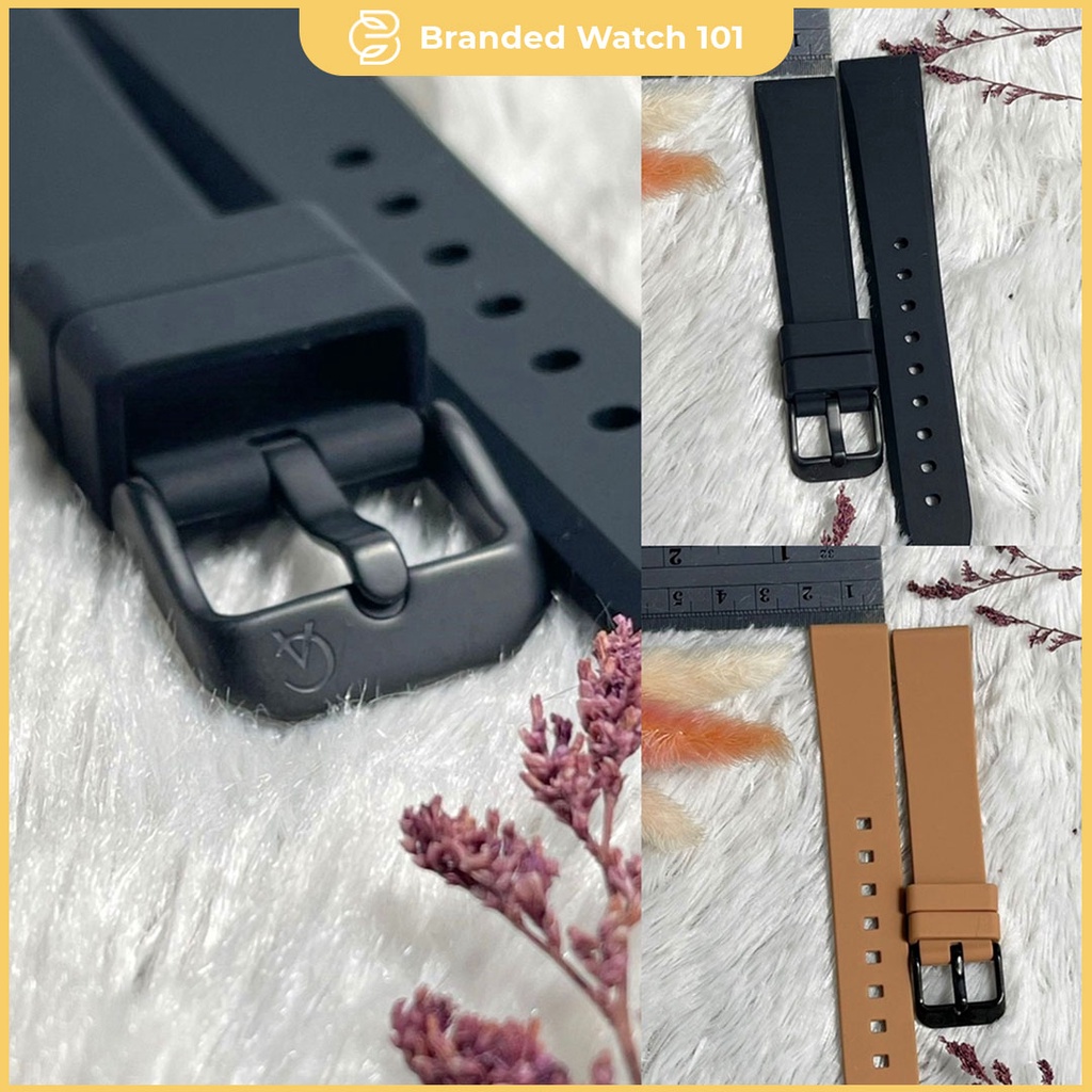 Tali Jam Tangan Alexandre Christie Original 18MM AC 9332 9341 Strap Rubber Alexandre Christie