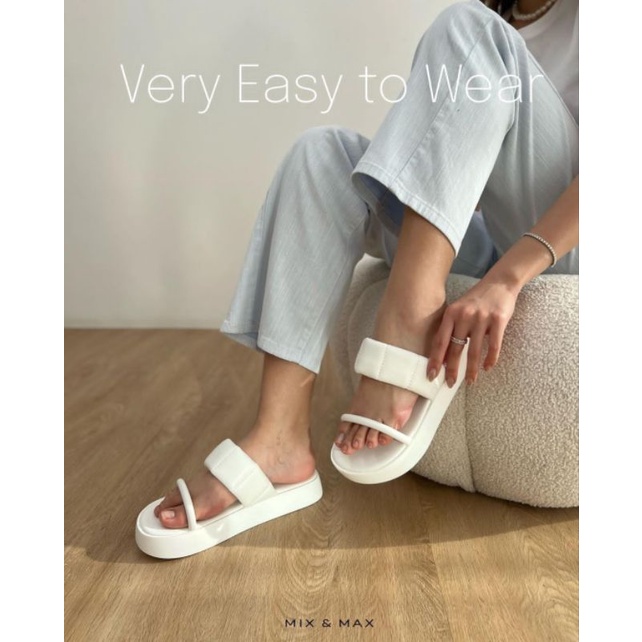 ABBUSHOES Bk 22 flip pop sepon super nude 5cm