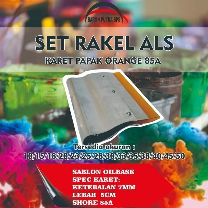 

Kualitas terbaik] SET RAKEL ALS KARET PAPAK ORANGE 85A 45 CM