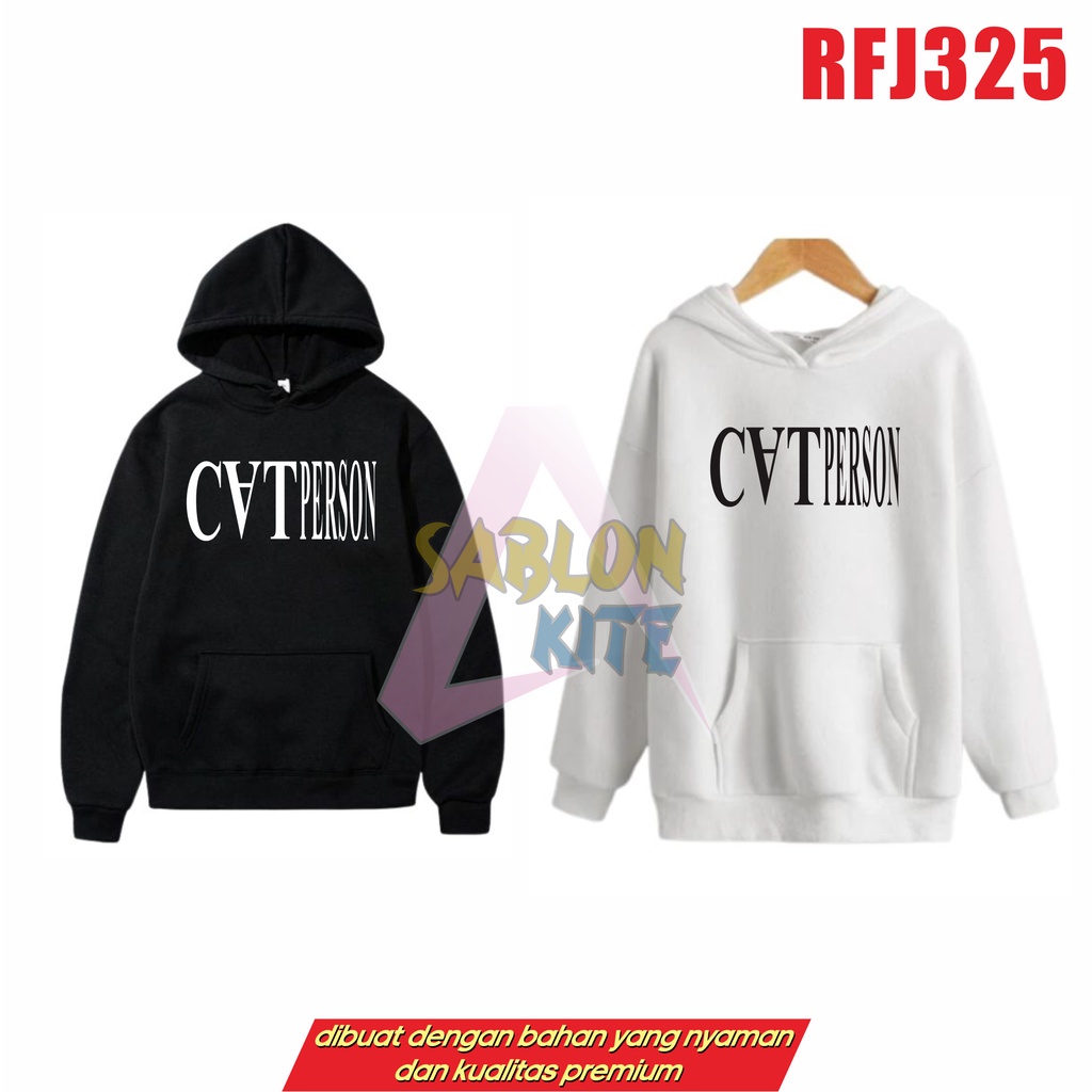 MURAH!!! HOODIE MARK LEE CAT PERSON RFJ325 UP TO 3XL