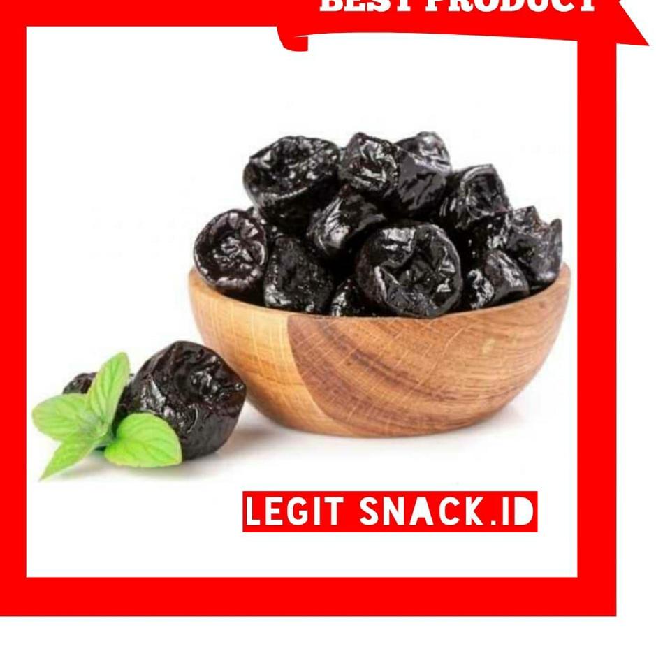 

Buruan Beli--Buah Plum Hitam Basah Manisan Tanpa Biji 250 Gram