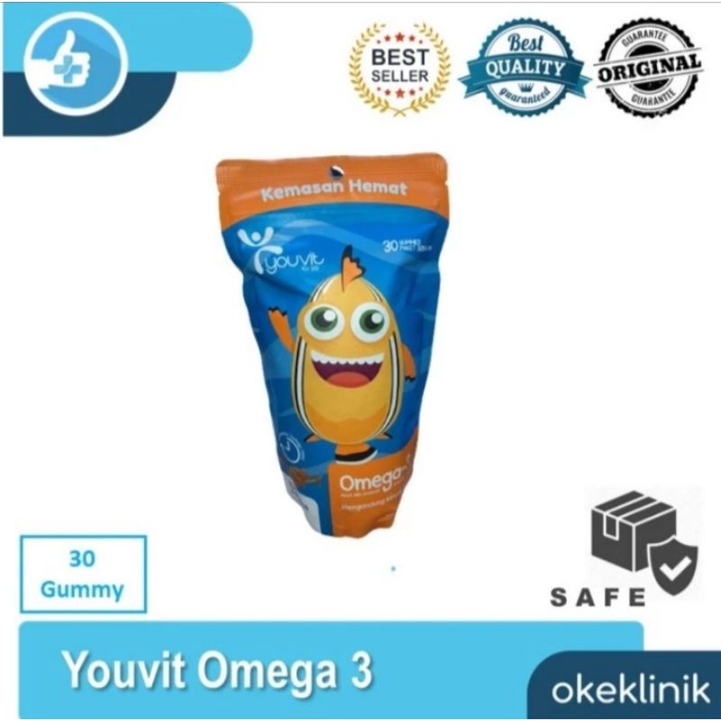Youvit Omega 3 Anak Omega3 Kids Pouch 30 days