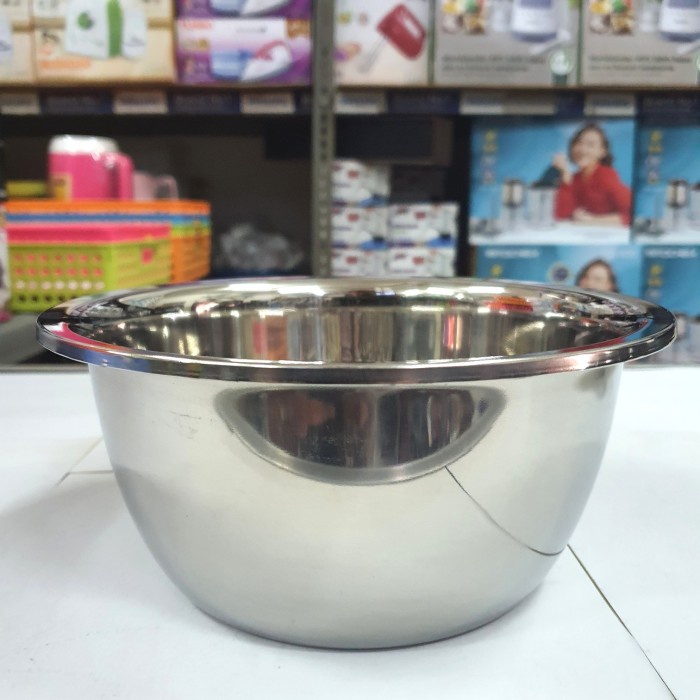 Baskom Ganom Stainless Steel 20cm Mangkok Korea Bowl Ware Cake