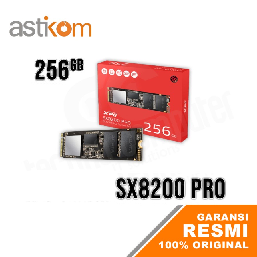 SSD M.2 NVMe Murah XPG SX8200 Pro 256 GB