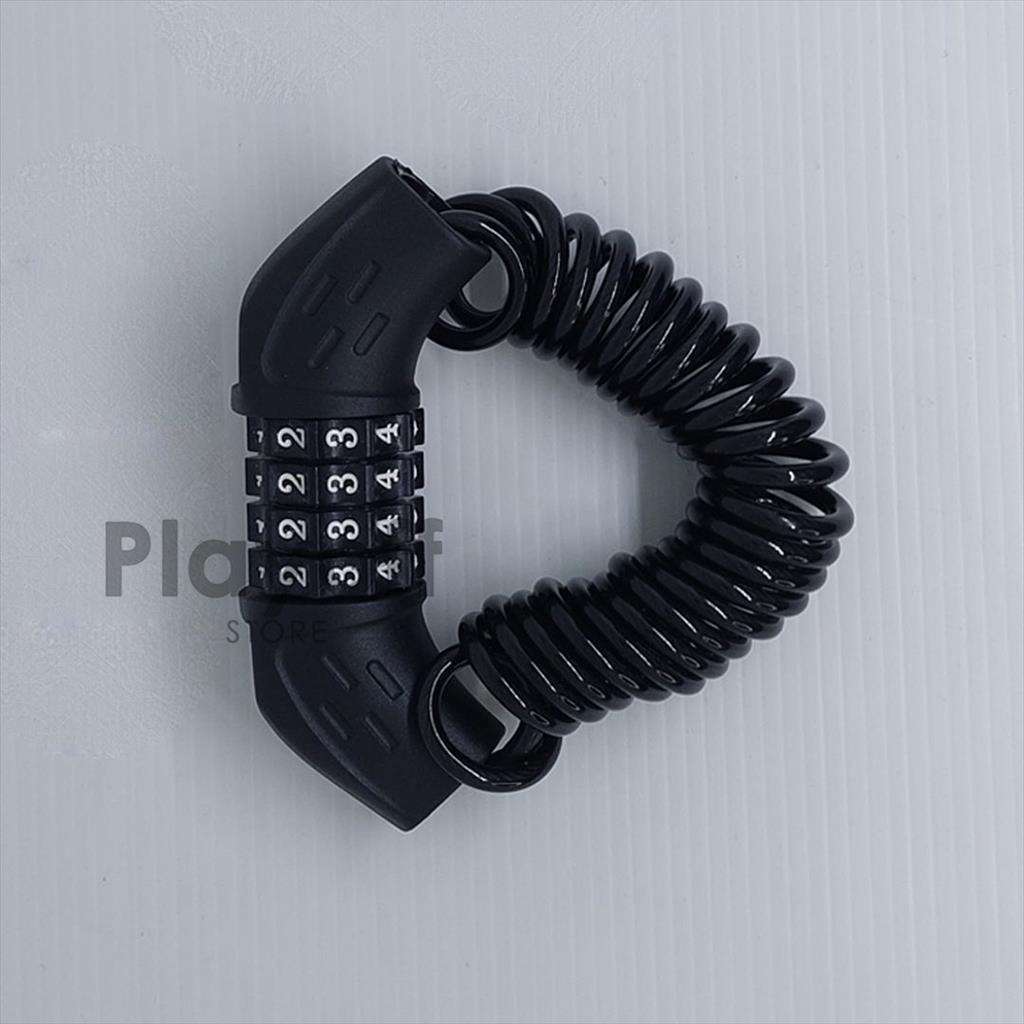 Gembok Sepeda Kombinasi Fleksibel 4 Digit
