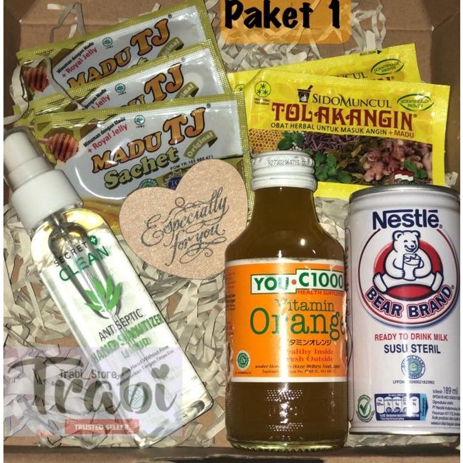 

Best Product!!! Hampers Pandemi Isoman ( Susu Beruang , You C , Vit C , Handsanitizer - Paling Dicari