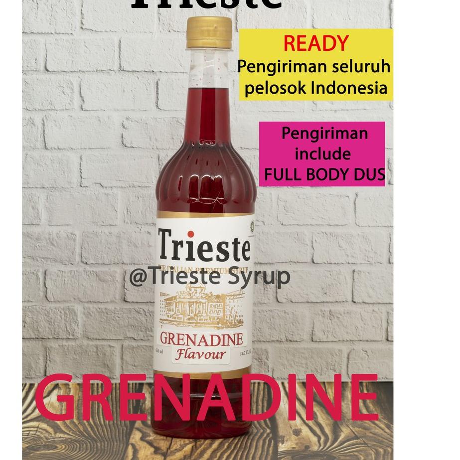 

BISA COD ✔️TRIESTE SYRUP rasa GRENADINE|SQ7