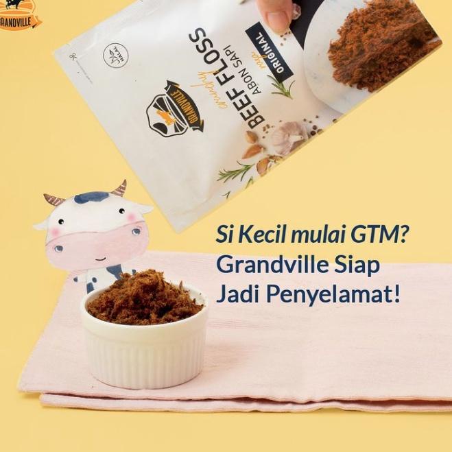 

Laris Lagi--Grandville Abon Sapi Original Spicy / Abon Non MSG / Crunchy Beef Floss 100g