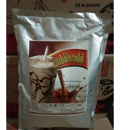 

Ready Stock bubuk minuman / buble gold cokelat 1 kg,,,