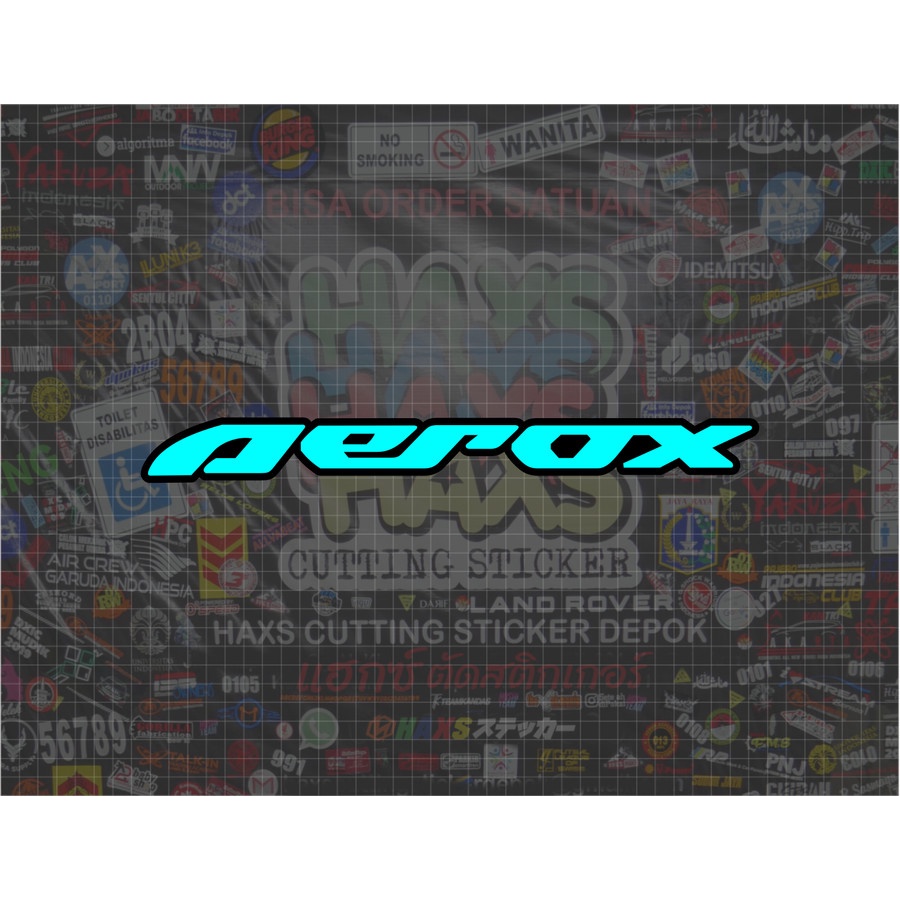 Cutting Sticker Aerox 2 Warna Ukuran 33 Cm Untuk Motor