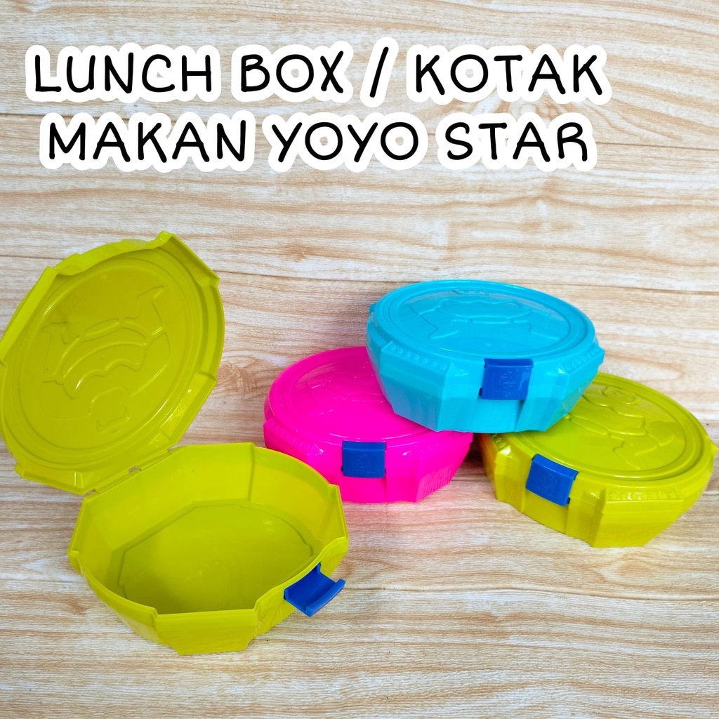 Tepak makan lunch box YOYO star plastik - Tepak bekal makan siang lucu murah