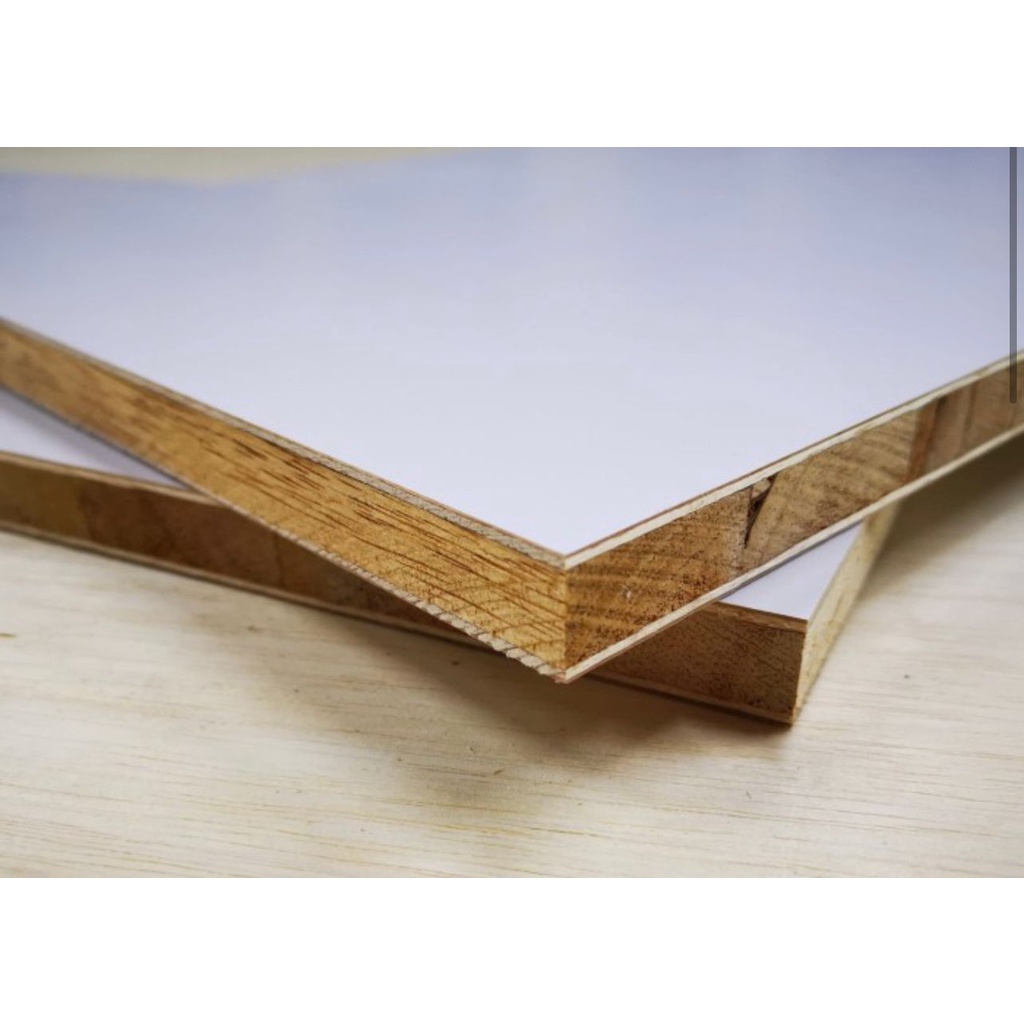 TRIPLEK BLOKMIN 18mm 2MUKA BLOCKBOOARD MELAMIN2 SISI 1.2M x 2.4M