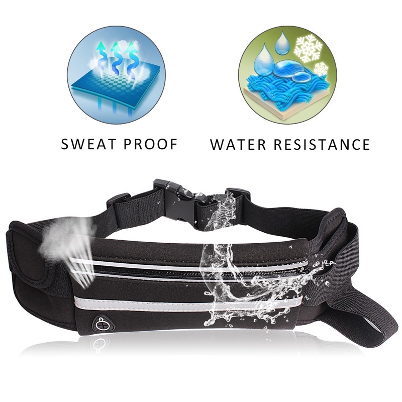 [COD] Tas Pinggang Olahraga Tas Lari Waterprof Runing Waist Bag Terbaru - All Size Limited
