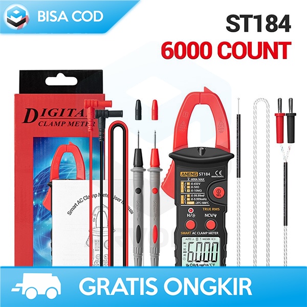 TESTER DIGITAL MULTIMETER ANENG 6000 COUNT FIREWIRE DETECTION ST184