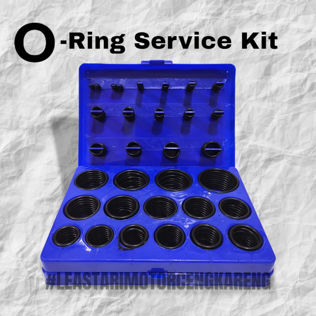 KARET O-RING ORING KIT SET RUBBER PG P&amp;G NBR-70 BIRU 382PCS JAPAN QC