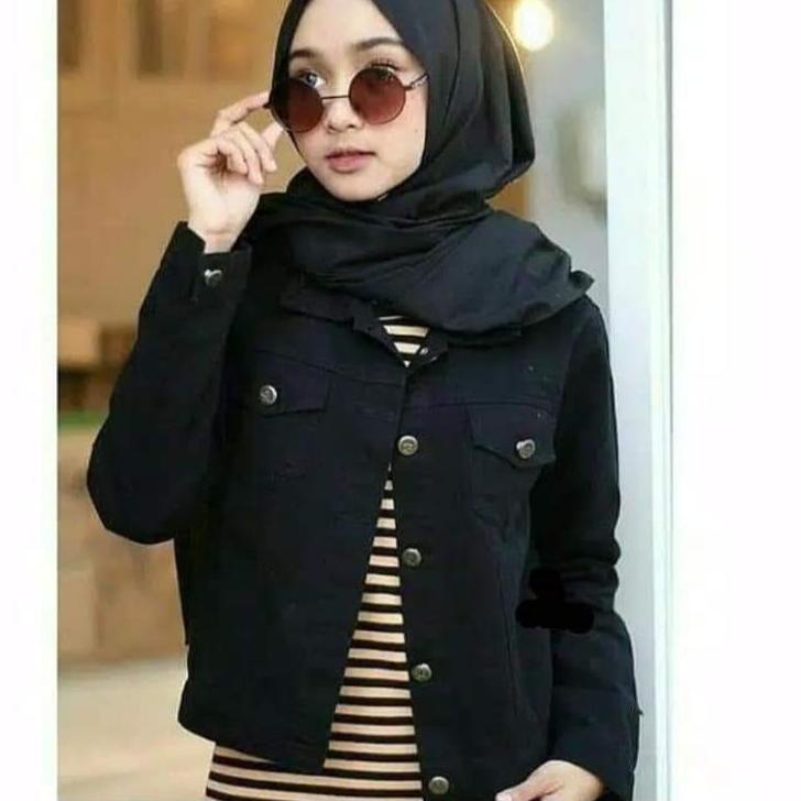 Best JAKET BIONDY DENIM HIJAU ARMY SLIMFIT CEWEK CROP TEE JEANS WANITA GREEN POLOS SOLID BODYFIT LEV