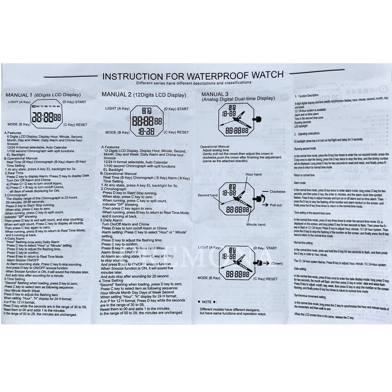 BISA COD! Jam Tangan Cowok Pria Cewek Wanita Bulat Digital Import Murah Mewah Anti Air WATER RESISTANT BONUS BATERAI CADANGAN!