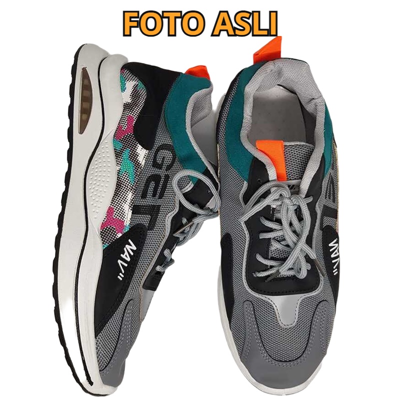 Sepatu Pria Sneakers Import 112654 Trendi Kekinian Style Casual &amp; Modis Sneakers Hangout Fashionable Shoes