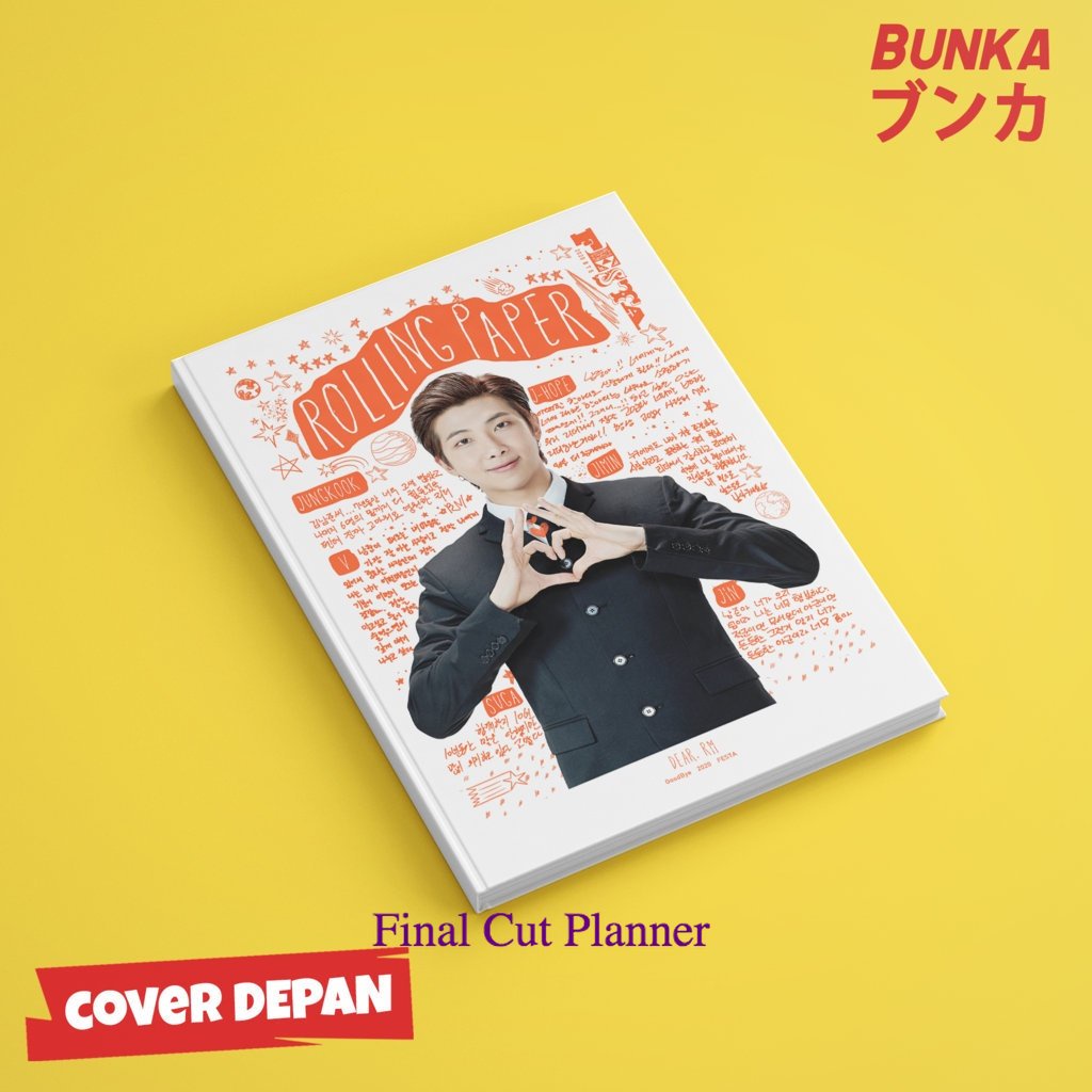 

Notebook KPOP BTS Festa RM Hardcover A5 Buku Tulis Catatan Notes Agenda Planner Jurnal .