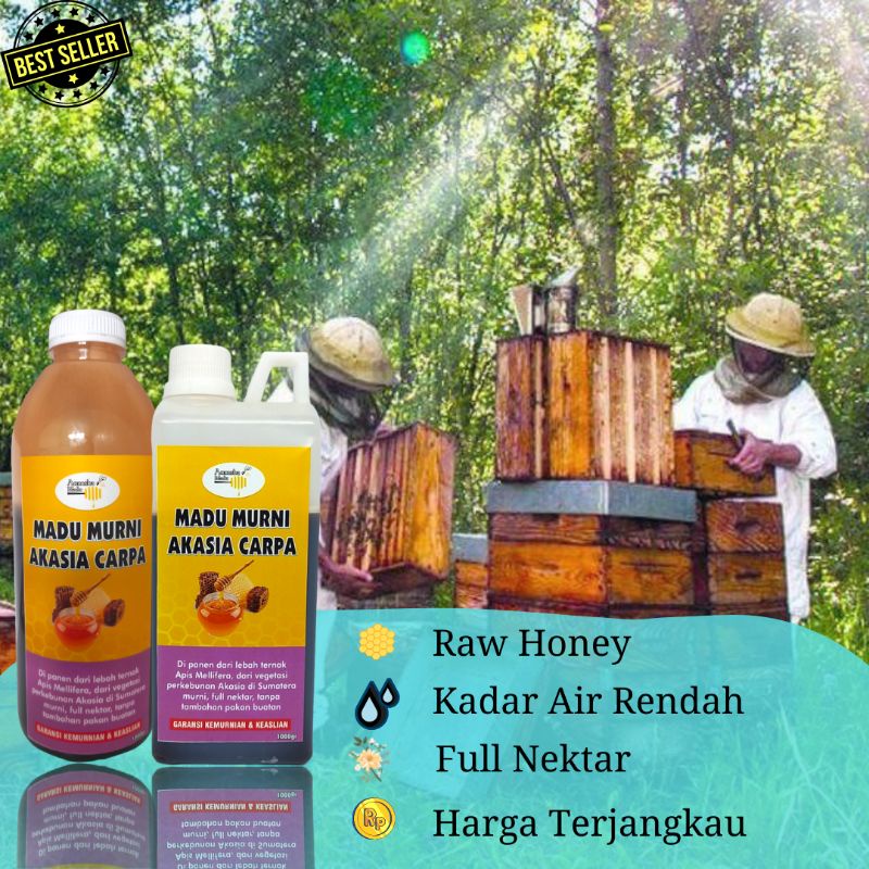 

Madu Murni Akasia Carpa Raw Honey
