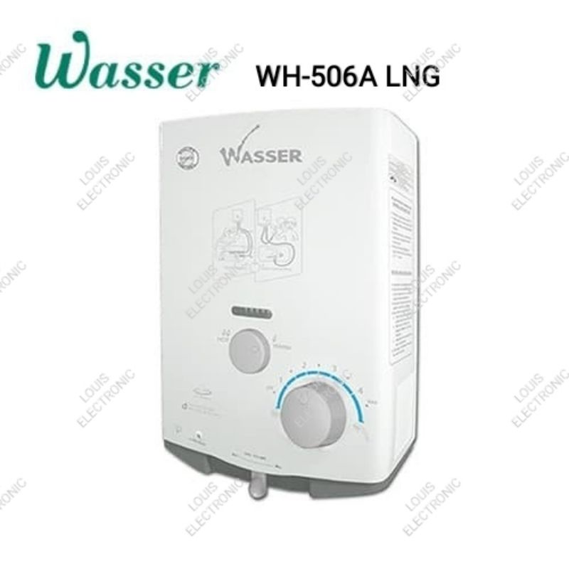 Water Heater Gas Negara WASSER WH-506A LNG WH 506A Pemanas Air Gas Alam Gas Negara