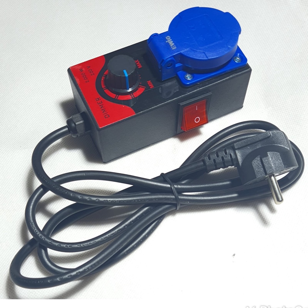 AEBDG DIMMER 2000 WATT AC peredup lampu pengatur kecepatan mesin gerinda bor kipas angin / COLOKAN D