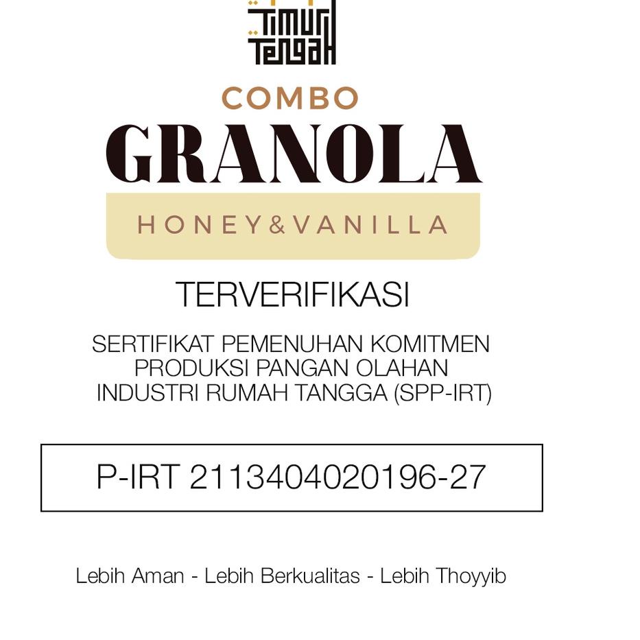 

COD✔️Granola Vanilla 500 gr Timur Tengah Sereal Makanan Sehat High Quality|SQ3
