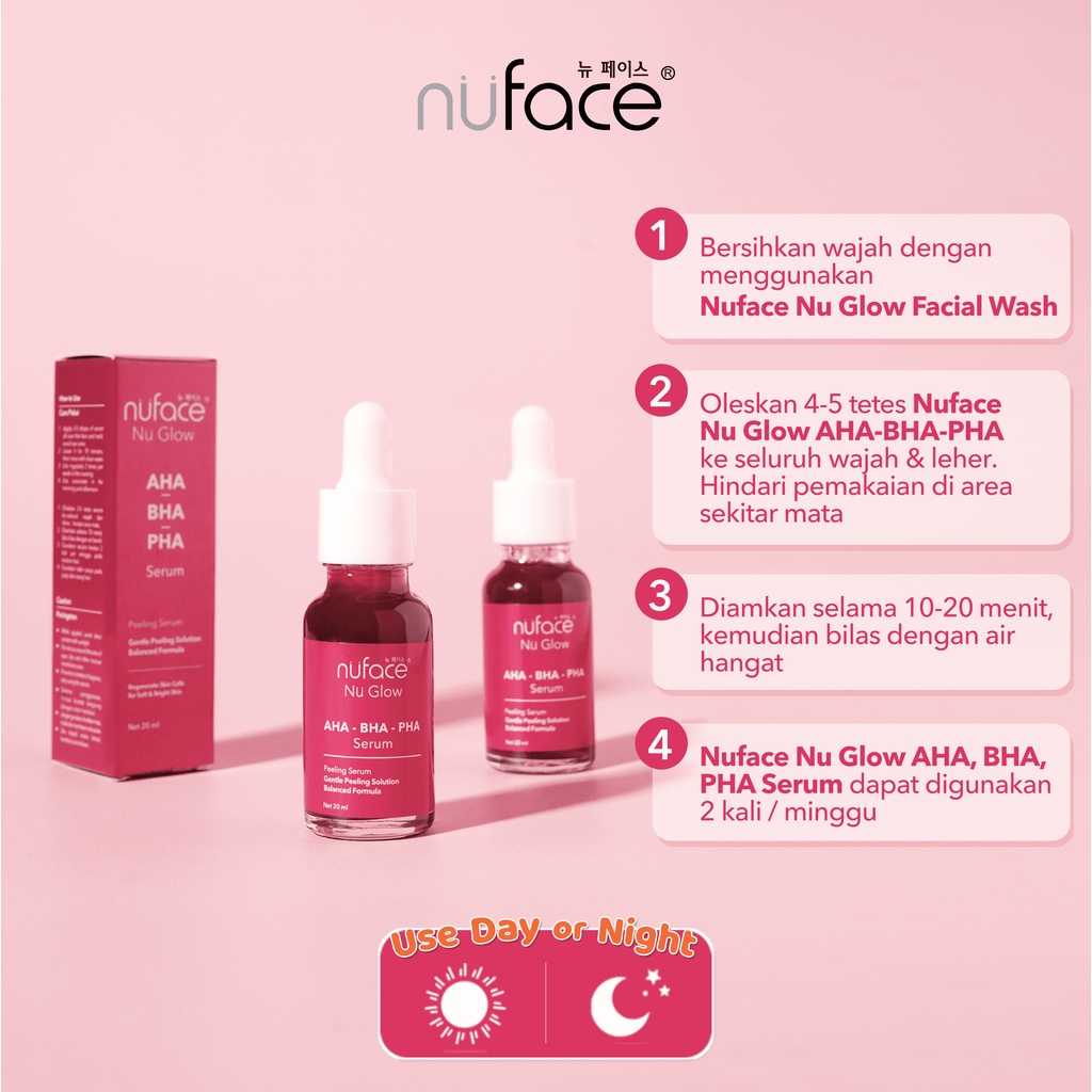 Nuface NU GLOW AHA BHA PHA Peeling Serum 20ml