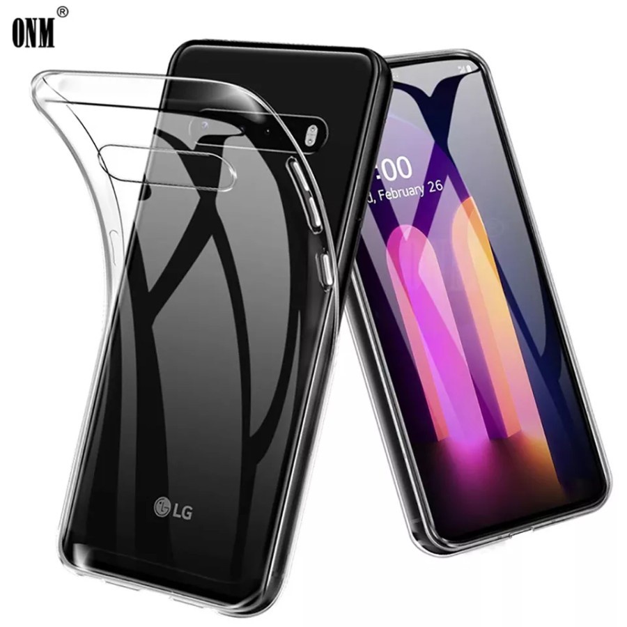 CASE ULTRATHIN LG V60 THINQ TRANSPARANT & FULL COVER