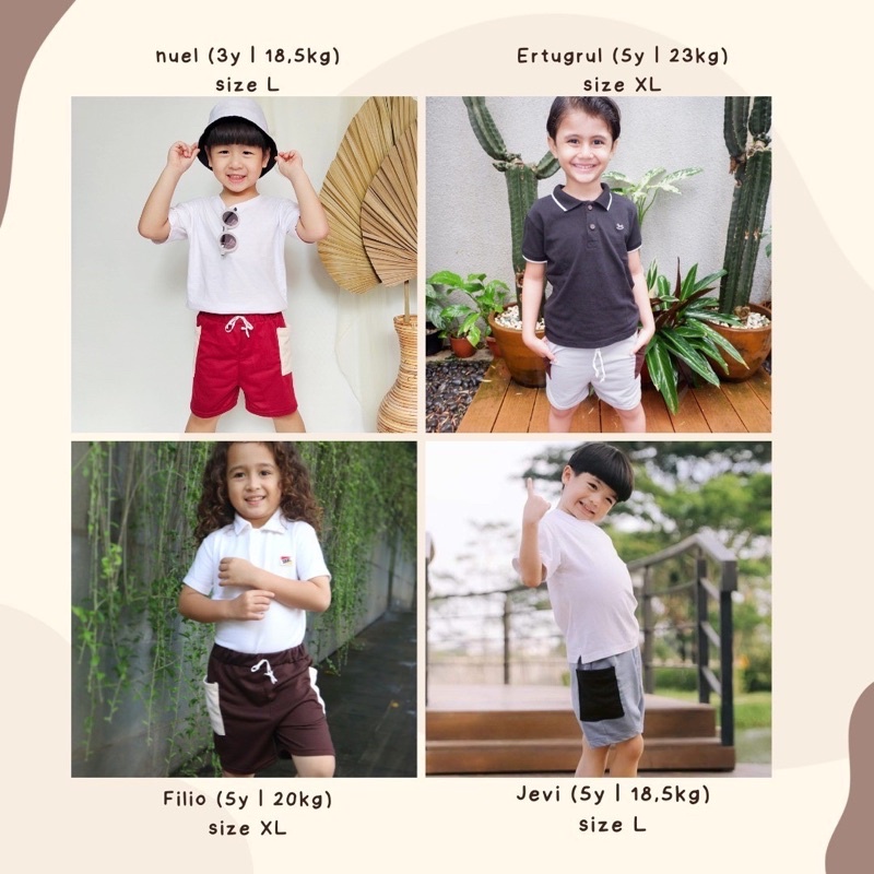 BEN Short Pants Boy 1-5thn / Celana Pendek Anak