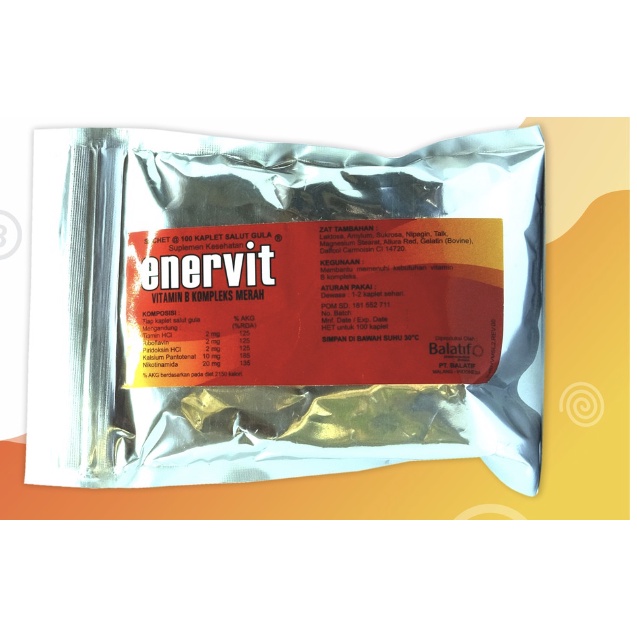 ENERVIT MERAH KUNING SAK 100 KAPLET