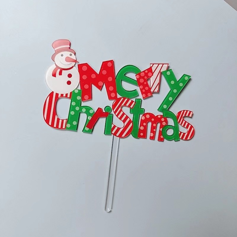 Cake Topper Toper Tusuk Kue Natal Xmas Merry Christmas Tusukan Topper Natal Cake Topper Merry Christmas Tusukan Kue Topper Natal Santa Pohon Kado