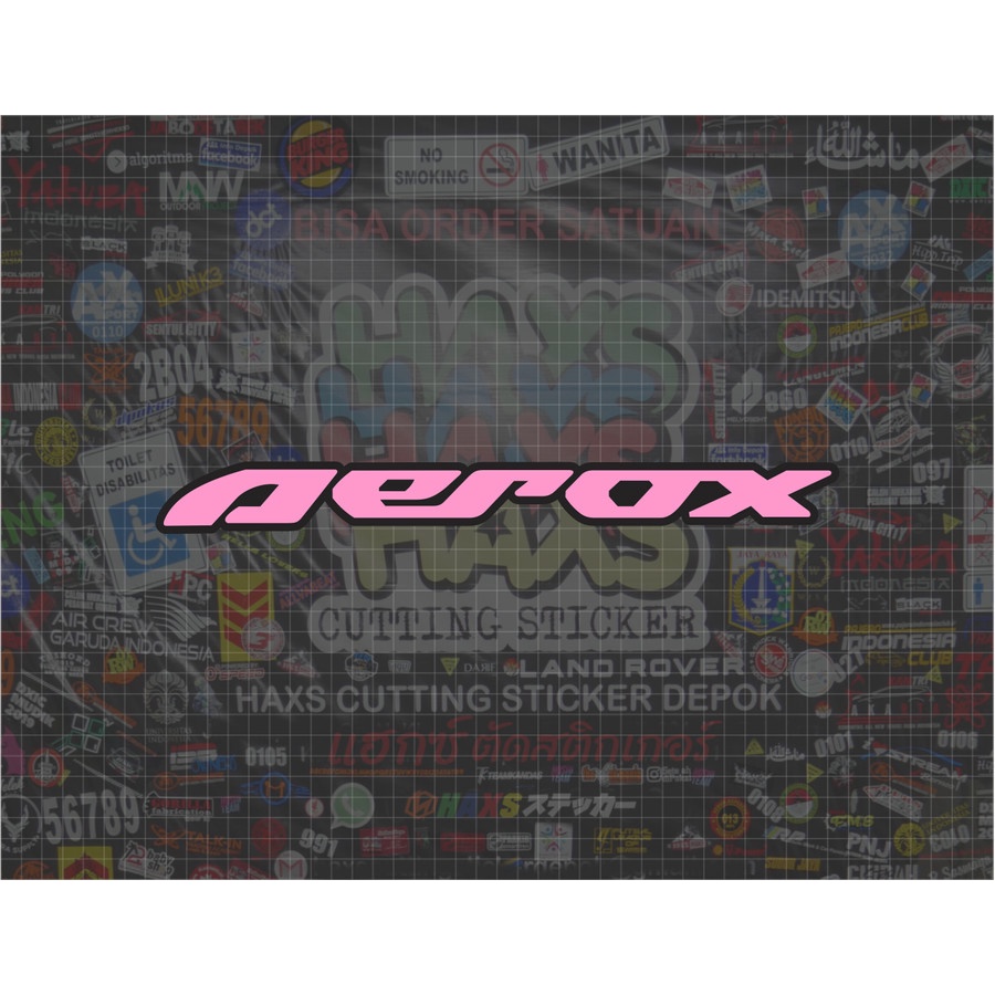 Cutting Sticker Aerox 2 Warna Ukuran 33 Cm Untuk Motor