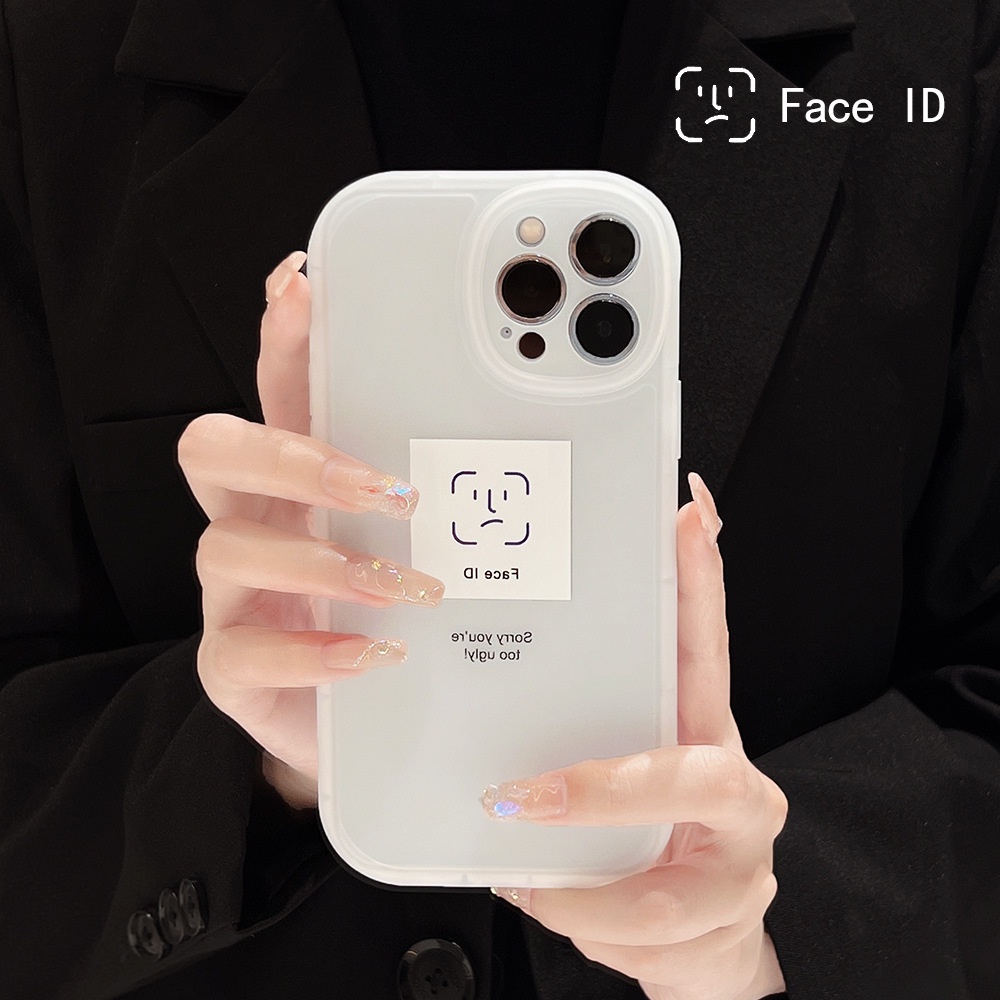 Soft Case Silikon Motif Face Recognition Cover Iphone 14 7 8 SE2020 7 + 8PLUS XS XR 11 12 Mini 13 PRO MAX