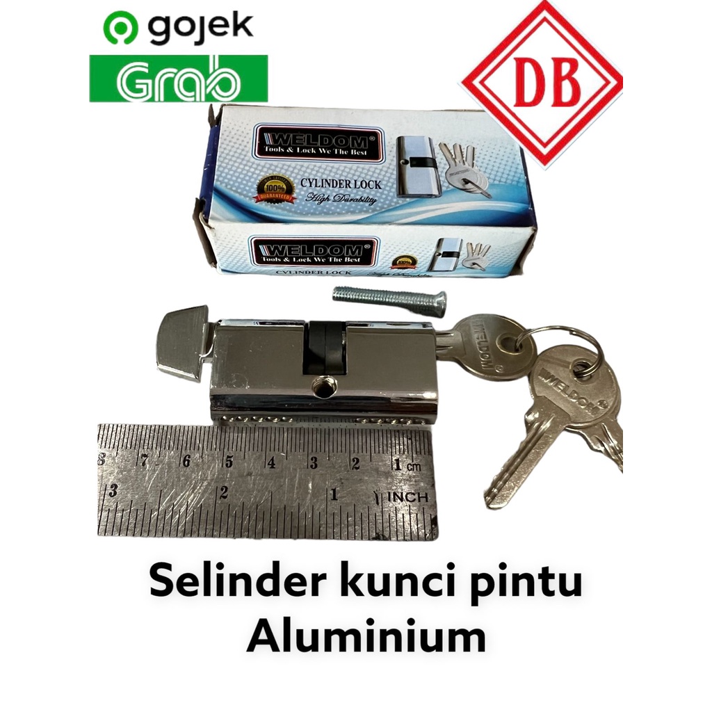 CYLINDER KUNCI PINTU ALUMINIUM SNAP/SELINDER KUNCI PINTU ALUMINIUM
