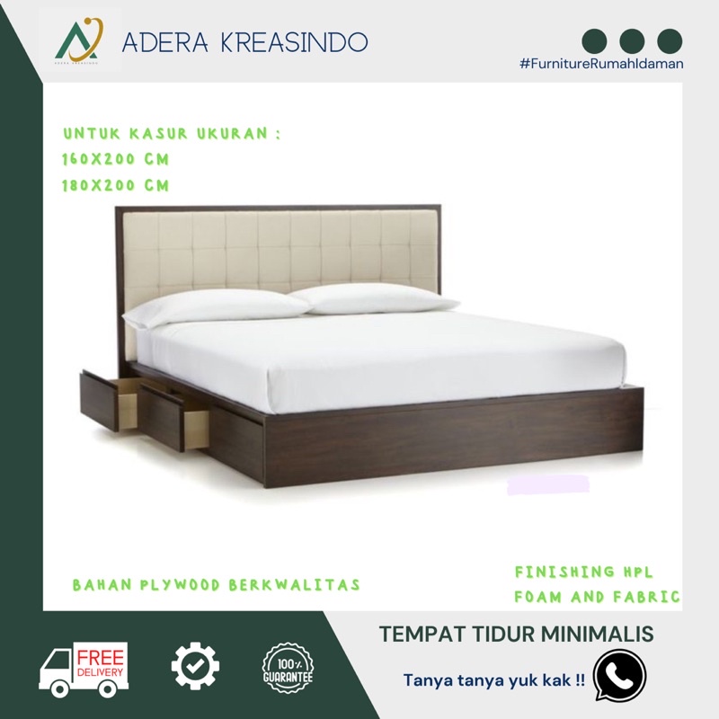 Tempat tidur custom / interior kamar / divan minimalis