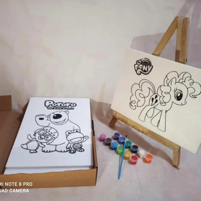 

Gaya Diy Painting By Number 6 Gambar + Stand Lukis Murah