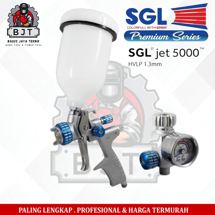 SPRAY GUN SGL JET5000 HVLP 13MM|ALAT Semprot cat SGL JET5000 ORIGINAL