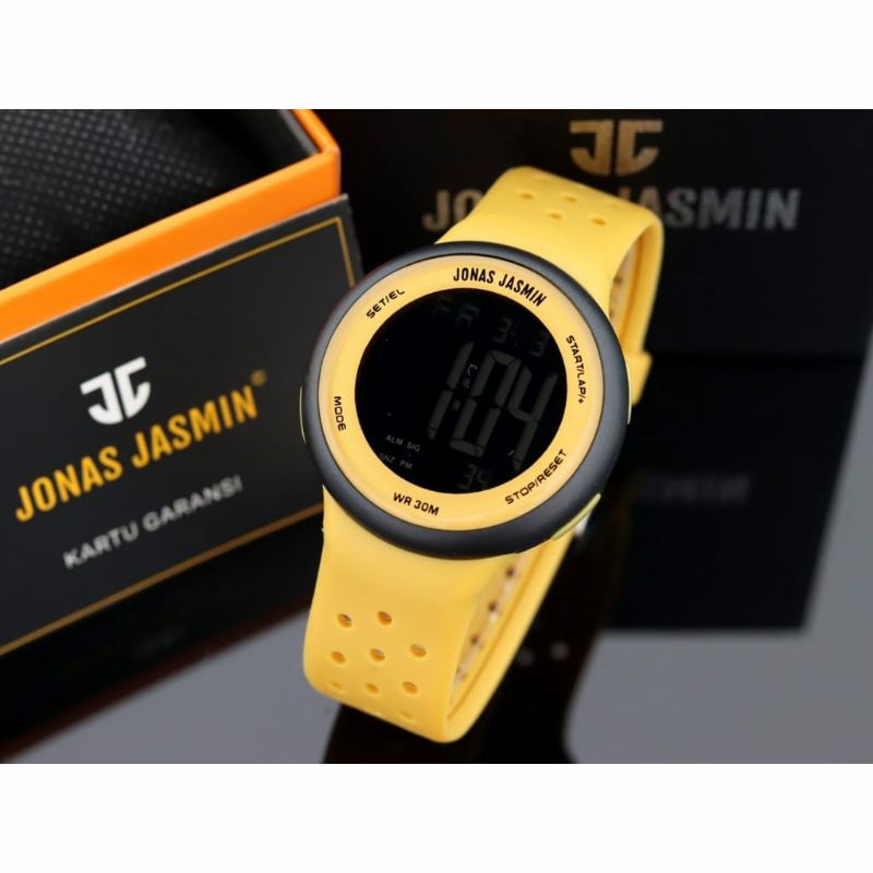 Jam Tangan Jonas Jasmin Digital Waterproof Terlaris Outdoor Kasual Rubber Fashion Bisa COD