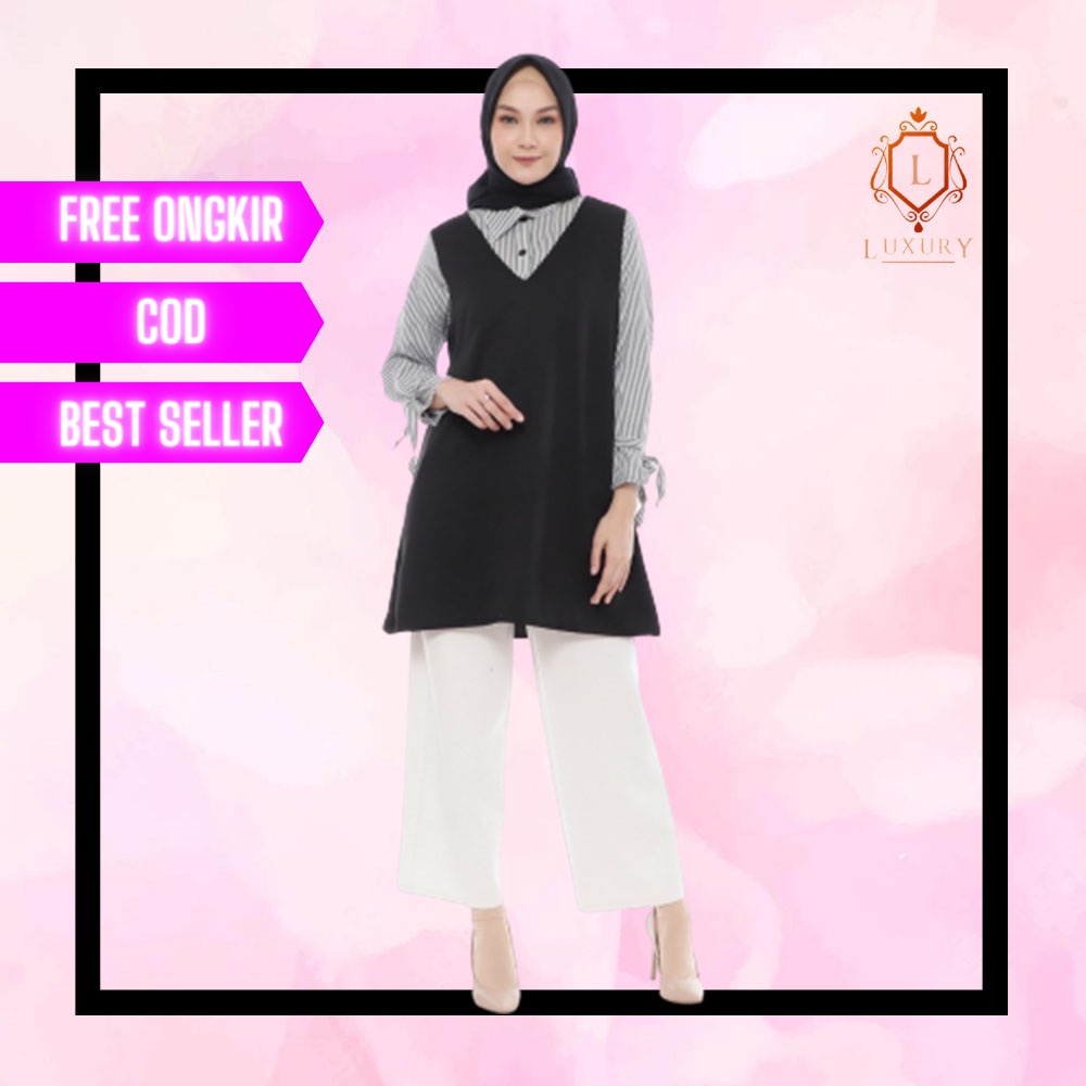 Blouse Ori Muslim Terbaru Blus Turki Arab Hijab Turkey Murah Kerja Pesta Baju Wanita 2022 Setelan Ju