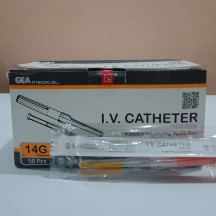 Iv Catheter 14G 14 16G 16 / Abocath Gea / Jarum Infus Gea Per Box [Ready]