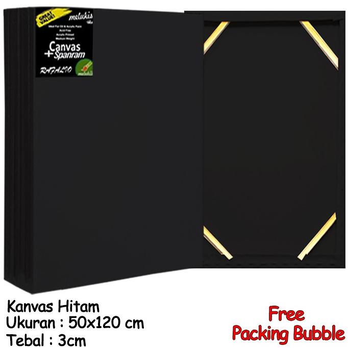 

Kanvas Lukis Hitam Spanram Tebal 50x120 cm
