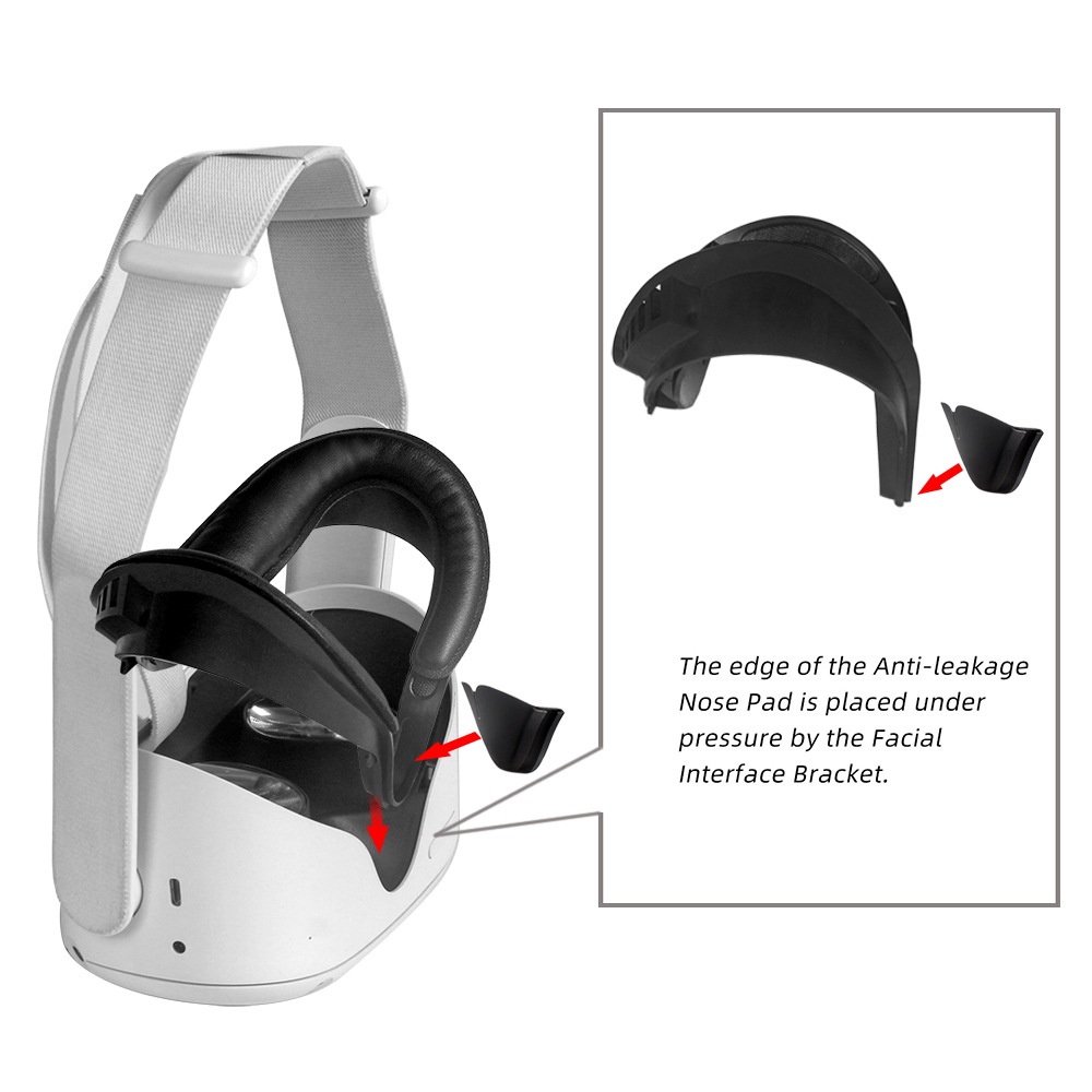 Silikon Silicone VR Cover Face Mask / Eye Mask Headset For Quest 2 / Meta Quest 2 Aksesoris