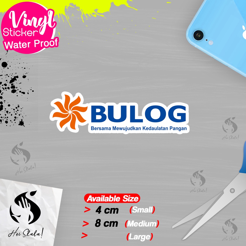 

Stiker Perum Badan Usaha Logistik BULOG Sticker Logo Perusahaan BUMN Bahan Vinyl Anti Air